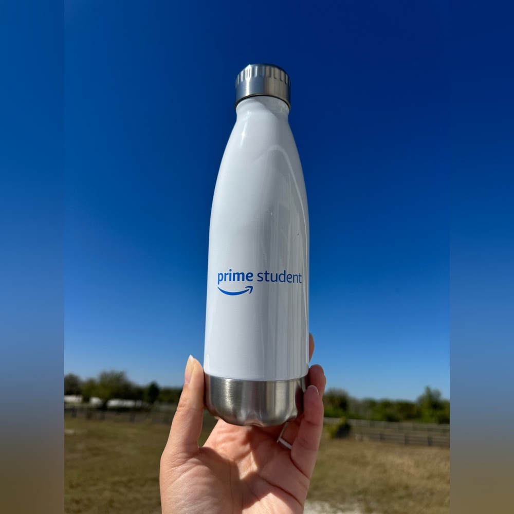 Amazon Prime Insulated Reusable 16oz Bottle New
